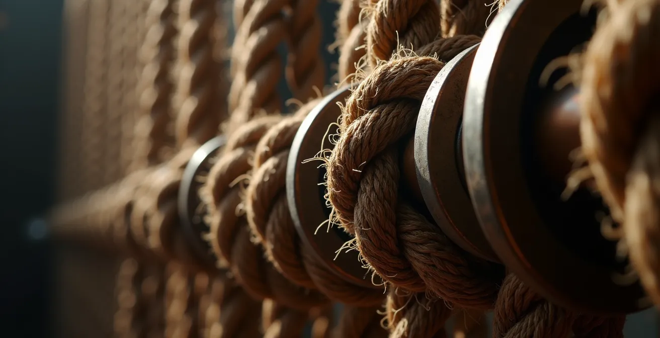 Technische ruimte achter de schermen van een Belgisch operahuis