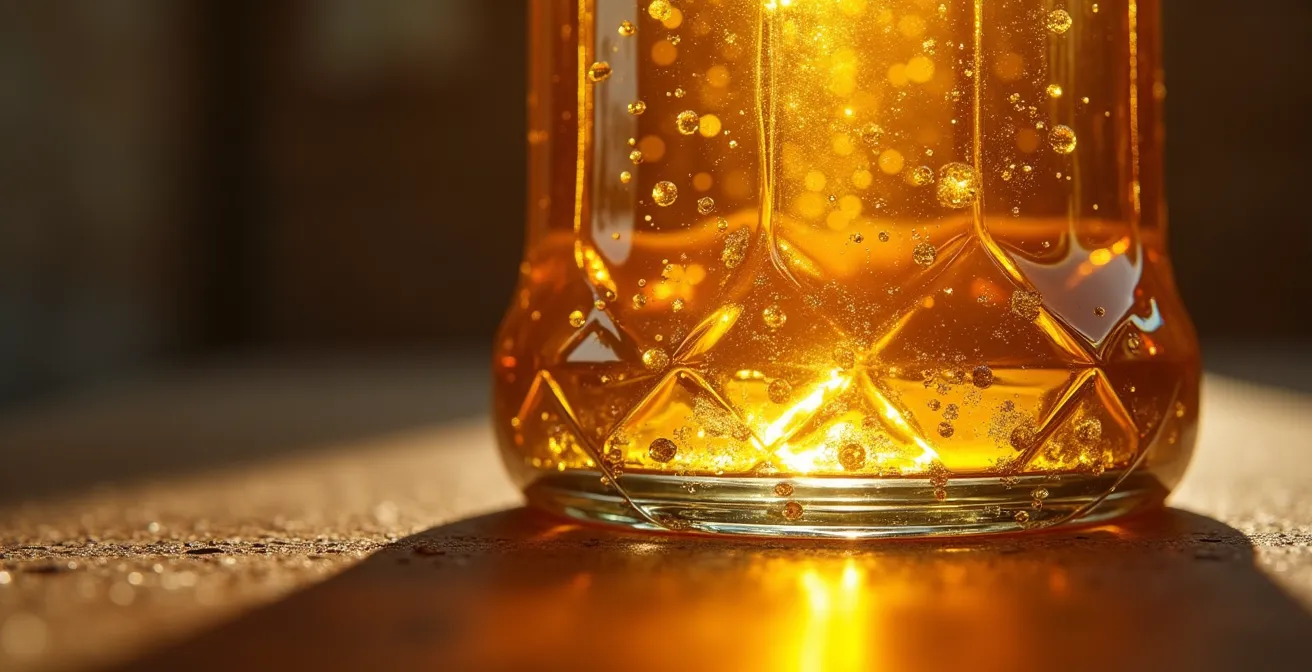 Stilleven met Belgisch trappistenbier waarbij licht en schaduw zichtbaar zijn